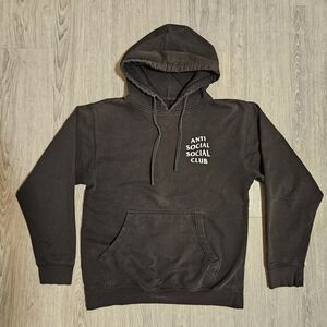 Anti Social Social Club Black Distressed Hoodie Men's Size Small